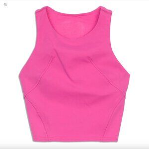 Pink Lululemon Wunder Train Racerback Tank Top